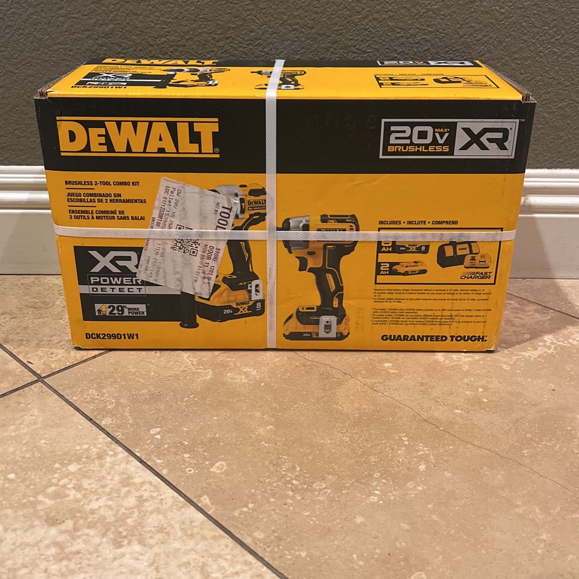 DEWALT XR POWER 2-Tool 20-Volt Max Brushless Hammer Drill And Impact Driver with Soft Case (2-Batteries and charger Included)