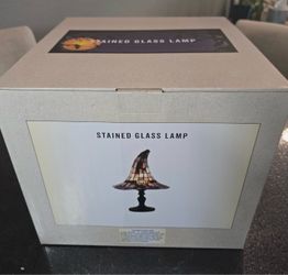 Stained Glass Witch Hat Lamp Cracker Barrel