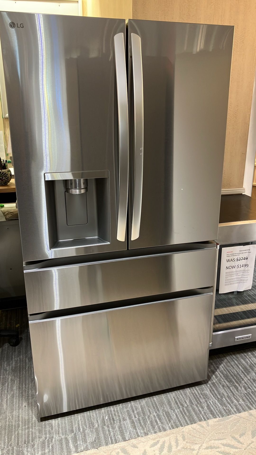 26 cu. ft. SMART Counter Depth MAX French Door Refrigerator with Full Convert Drawer in PrintProof