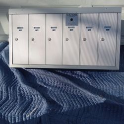 3- Bommer 6 Door Aluminum Mailbox  285.00 Each