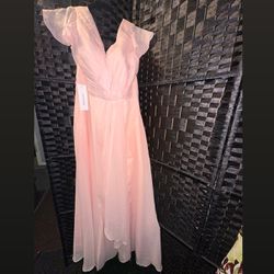 Brand New (Size 10) Light Baby Pink Prom Dress