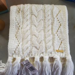Ivory Scarf, New. Michael K