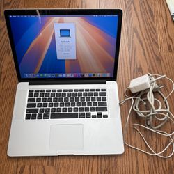 MacBook Pro 15” 2015/16GB RAM/512GB SSD/Macos Sequoia/Fully Functional/Good Battery 