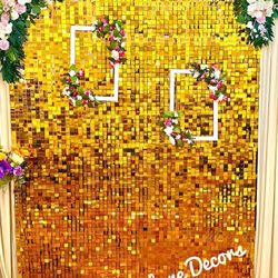 6x8 Ft Gold Shimmer Panels. 48 Panels