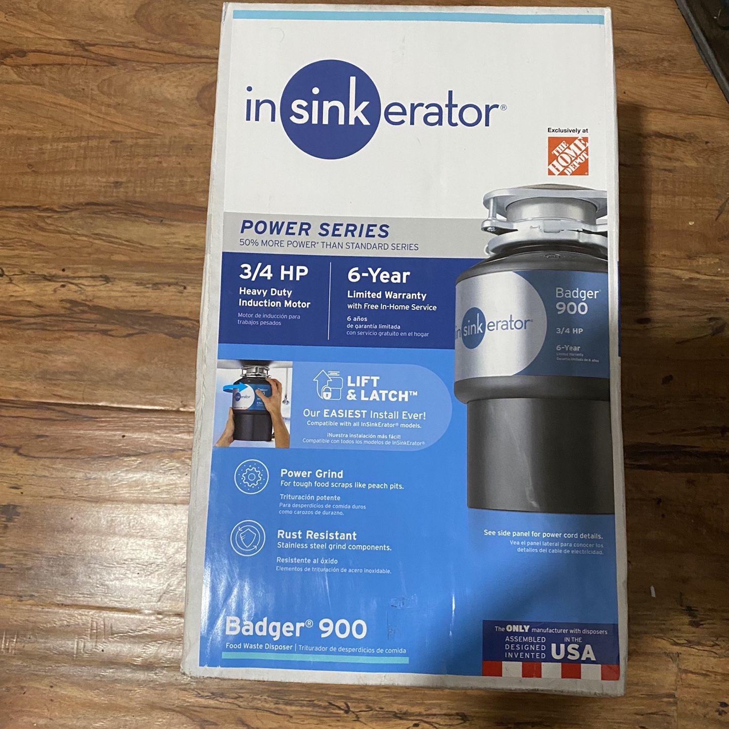 InSinkErator Badger 900 Lift Latch Power Series 3 4 HP