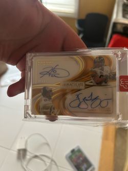 2024 Immaculate Hines Ward Yancey Thigpen Dual Auto /25 Steelers SSP 🔥