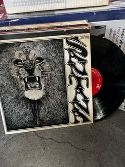 Vintage vinyl records selling altogether