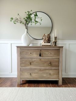 Vintage 3 Drawer Accent Table with Key