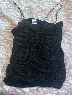 Brand New XA No Boundaries Sparkling Black Crop Top