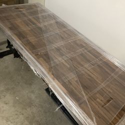 Adjustable Standing Desk (Solid Walnut) With All Possible Accessories
