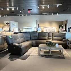 6pc Power Reclining Sectional 