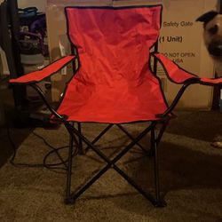 2 Red Folding Chair 