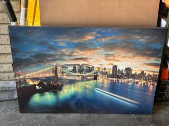 Large New York City Skyline Canvas Wall Art