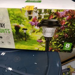 Solar pathway led lights