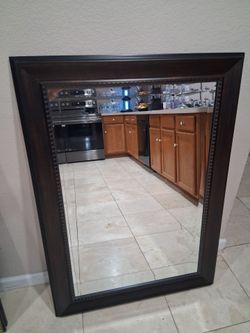 Decorative Mirror With dark frame