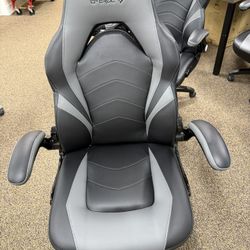 Multiple Staples Emerge Vortex BondLeather Ergonomic Gaming Chair, Black and Gray 52503