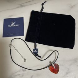 Swarovski Red Heart Necklace