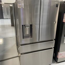 Samsung Stainless Steel 23 Cu. Ft. Counter Depth 4-Door French Door Refrigerator 