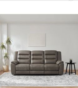 Gilman Creek Mason Leather Power Reclining Sofa with Powered Headrest