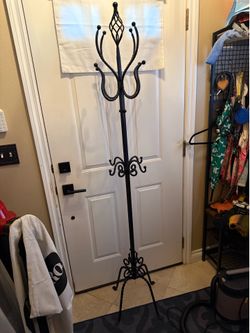 Wrought Iron  Coat Rack