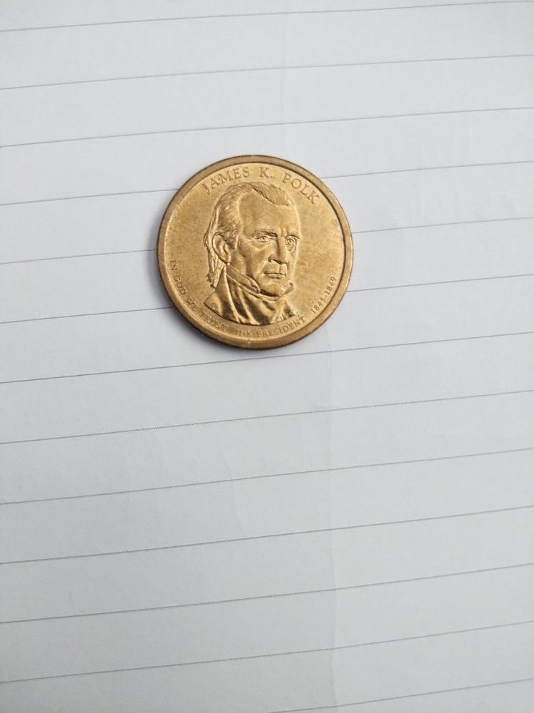 1(contact info removed) James K Polk 1$ Coin