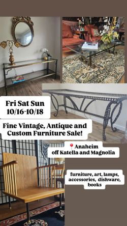Fri Sat Sun 10/16-10/18 Vintage Furniture and Accessories Sale!