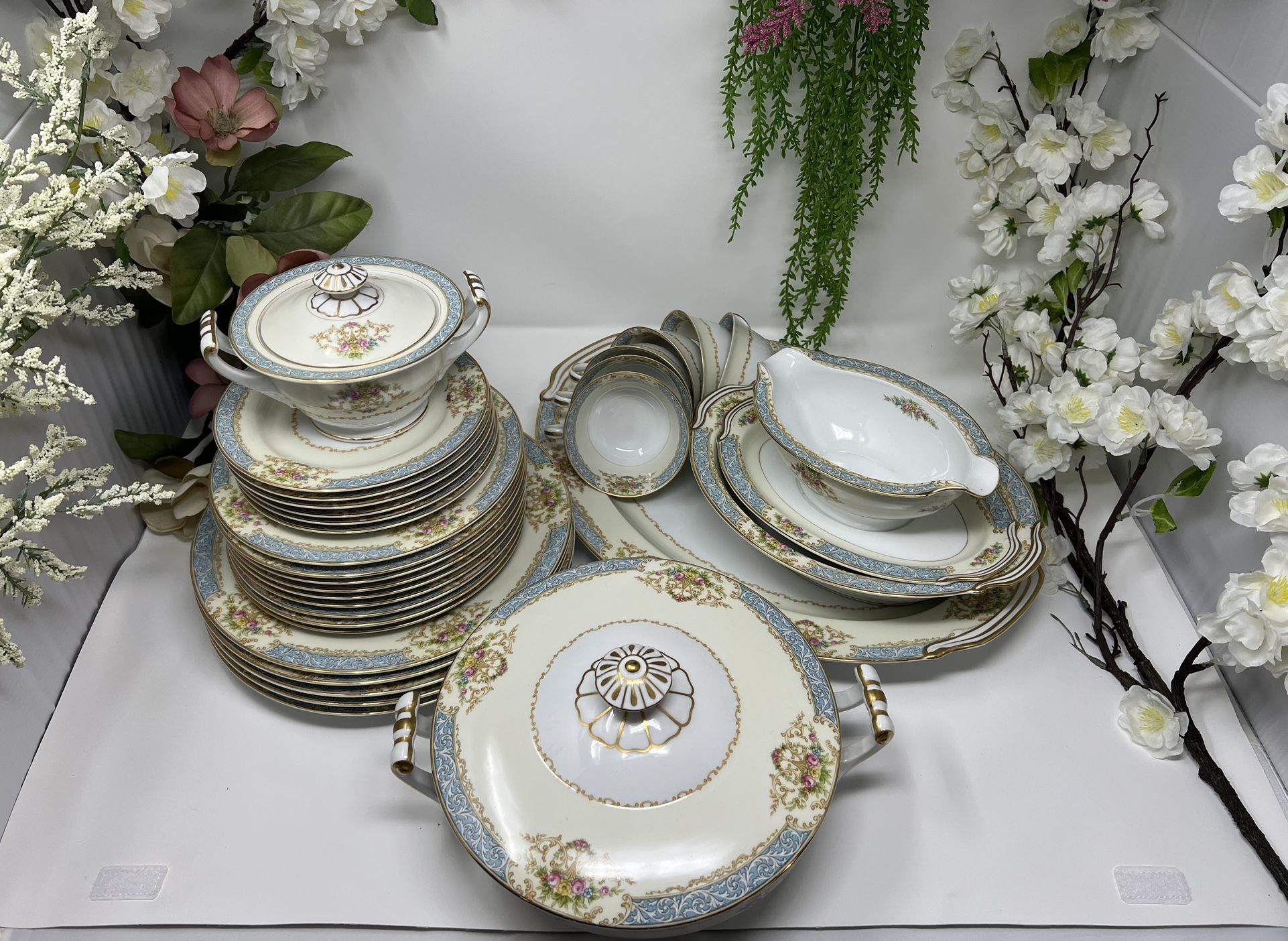 Exquisite Noritake Japan Fine China – Full Coordinated Dinner Service