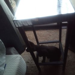 Cute Little End Table Side Table Mirror Top