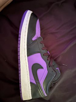 Air Jordan 1 low purple venom GS sneakers