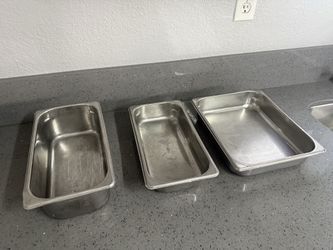 Stainless steel pans commercial grade