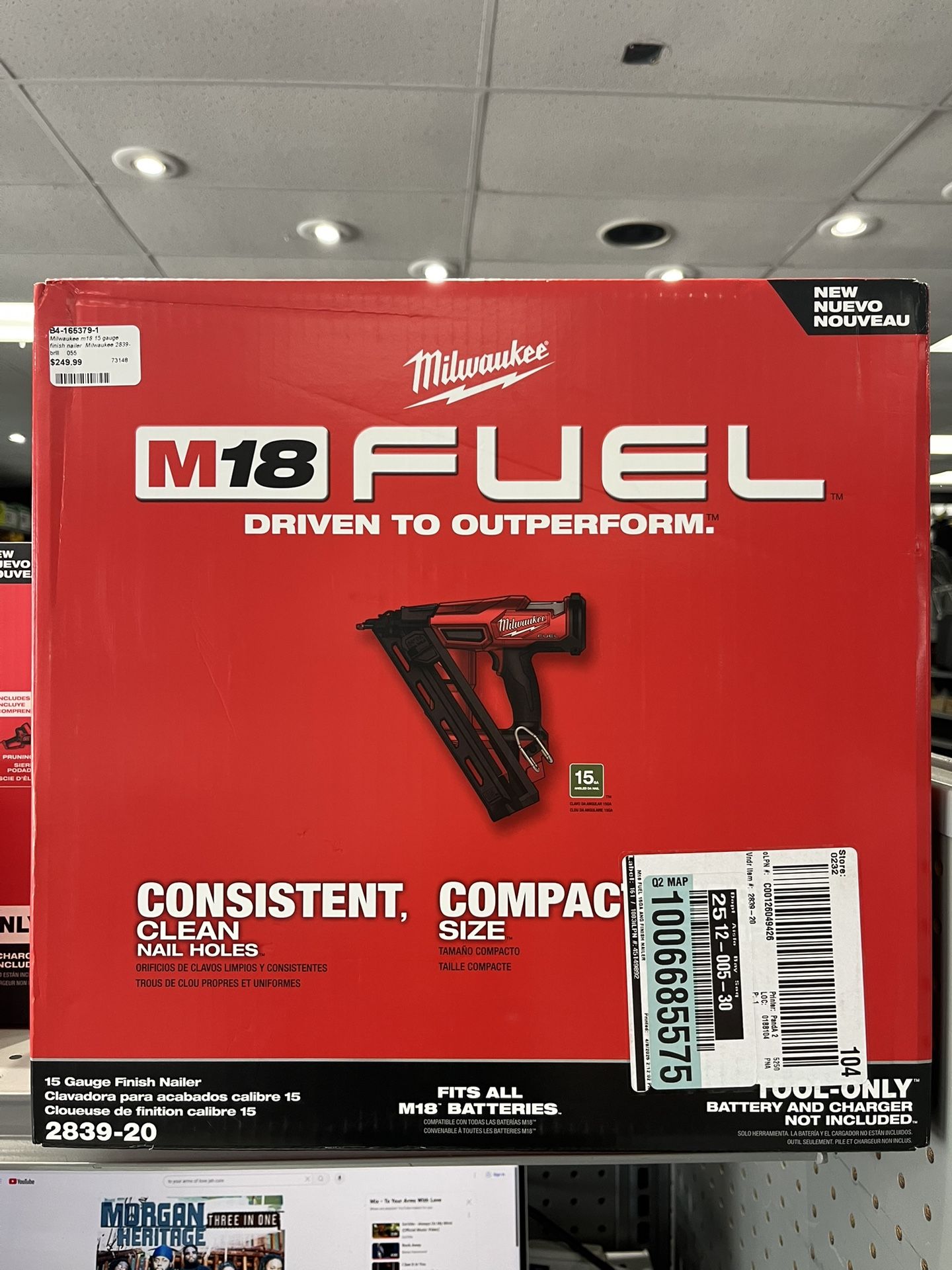 MILWAUKEE FINISHING NAILER