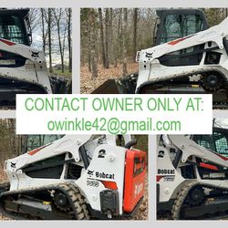 2018 Bobcat T595 Skid Steer, 486 Hours, High Flow, 2 Speed, Cab with ACHeat