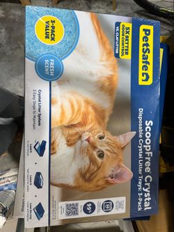 NEW - ScoopFree Crystal Classic Self-Cleaning Litter Box