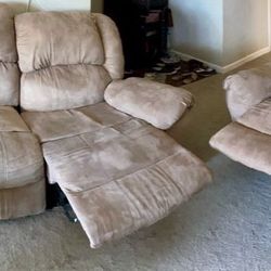 Recliner Sofa Set And Loveseat Set Of 2