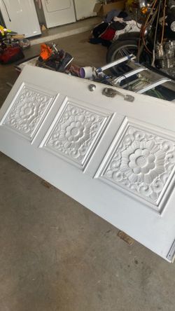 Old wooden carved door