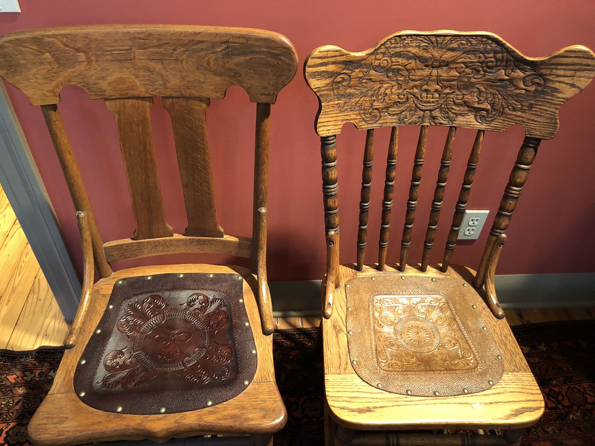 Chairs-Antique Oak