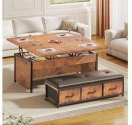 Lift top coffee table