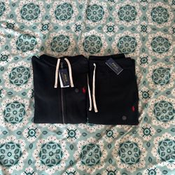 Black Polo Ralph Lauren Fleece Sweatsuit