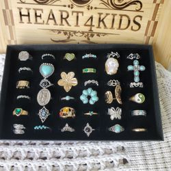36 Pcs Cocktail Rings 