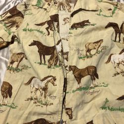 Vintage Western Wear zipper Womens Shirt