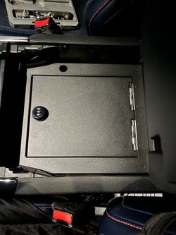 21-25 F150 arm rest safe lock box