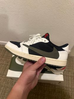 Jordan 1 retro low OG sp Travis Scott Olive size 9.5 womens 8 men’s