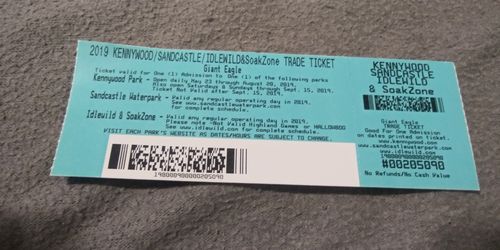 2 Kennywood tickets