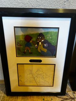 Filmation Animation Cel Pair – Framed with Certificates