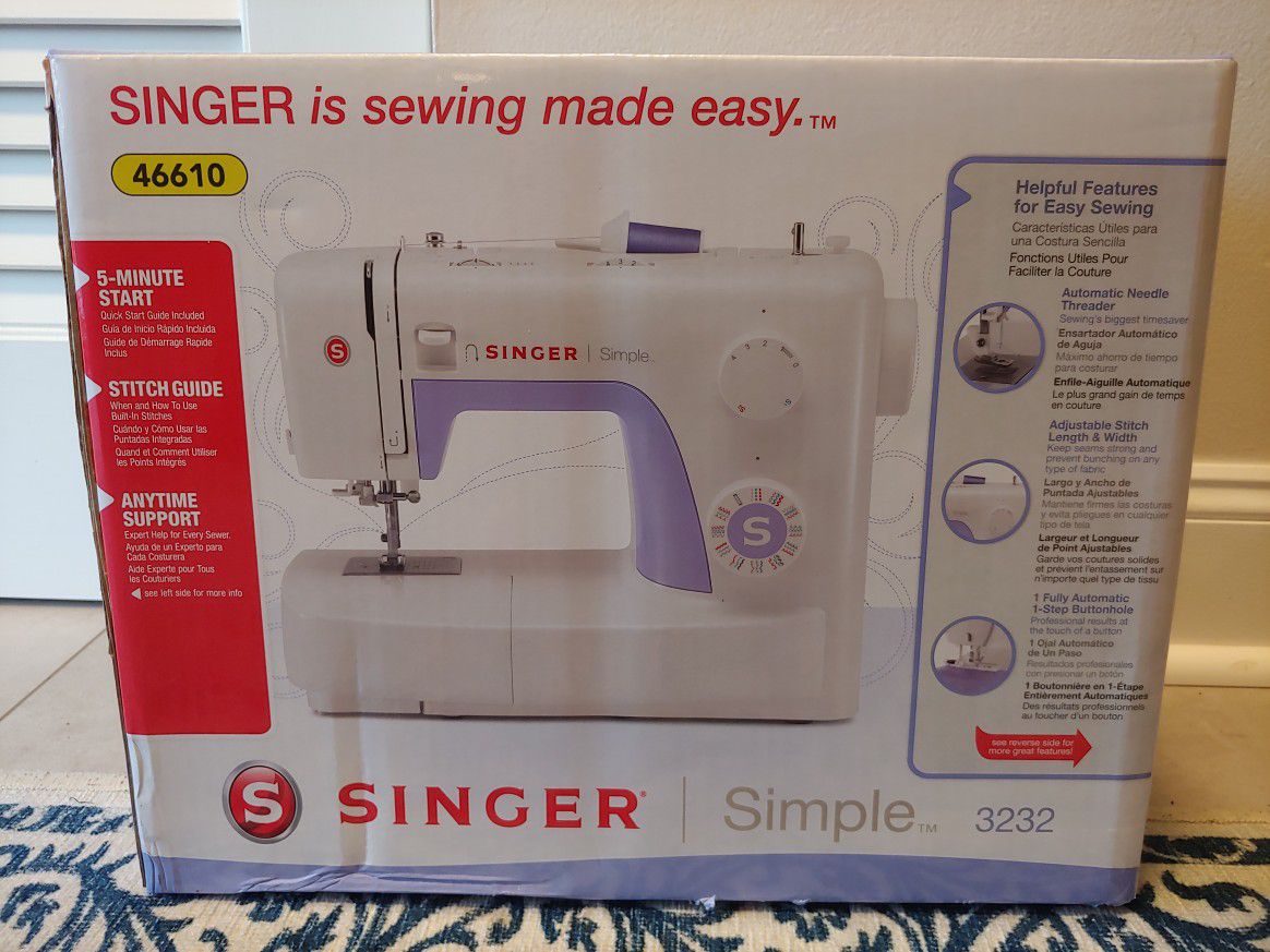 Singer Simple 3232 Sewing Machine New Sealed Box