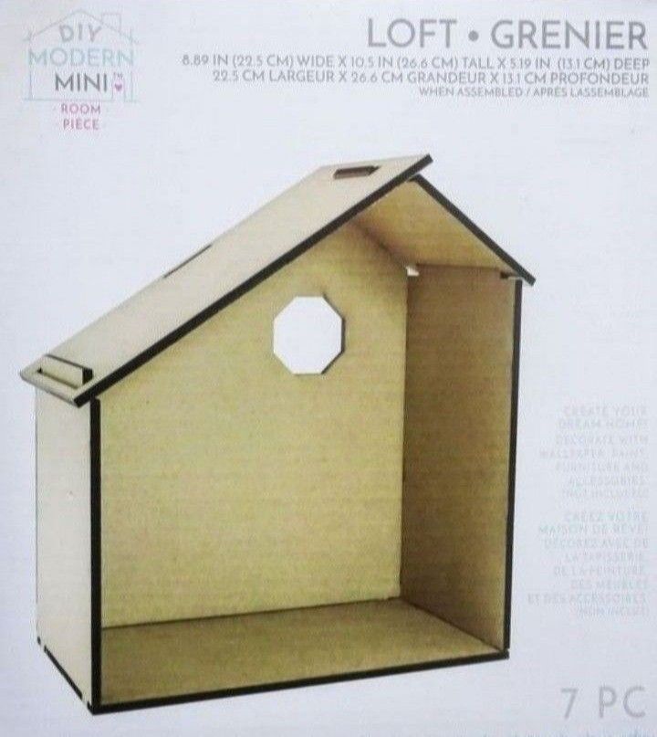 New DIY Modern Minis Doll House Loft Room - 6 Available