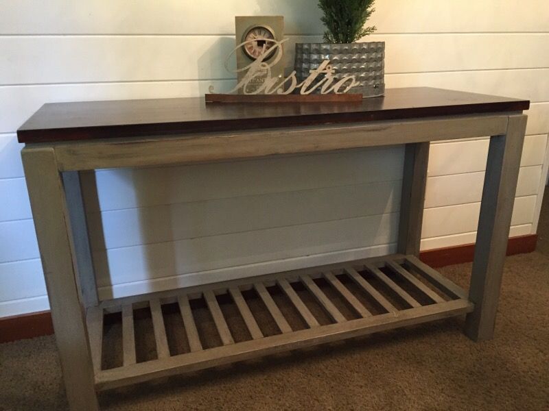Resteration hardware look sofa/entry way table