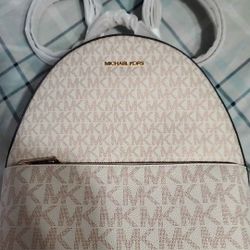 Brand new Michael Kors Rose Gold Medium pack back 