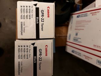 Canon GPR-22 Black Toner Cartridge – Lot of 2