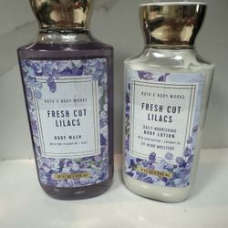 Bath and Body Works 2pc Set  Fresh Cut Lilacs 